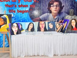 MIS Students Art display